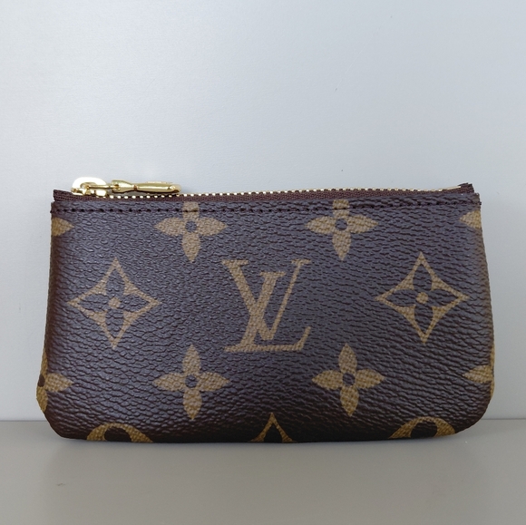 Louis Vuitton Brown Monogram Key Pouch Wallet - Picture 1 of 12